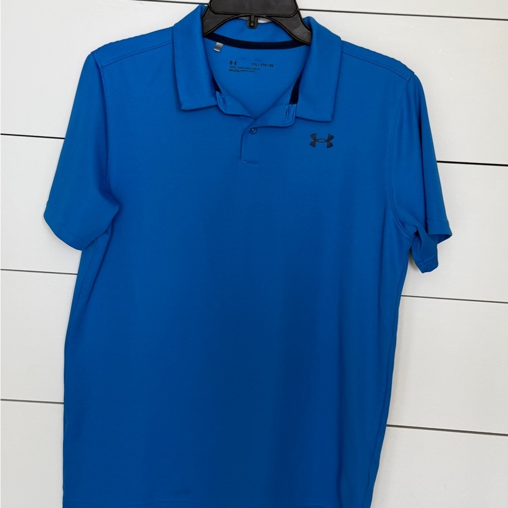 Under Armour Royal Blue Short-Sleeve Polo YXL